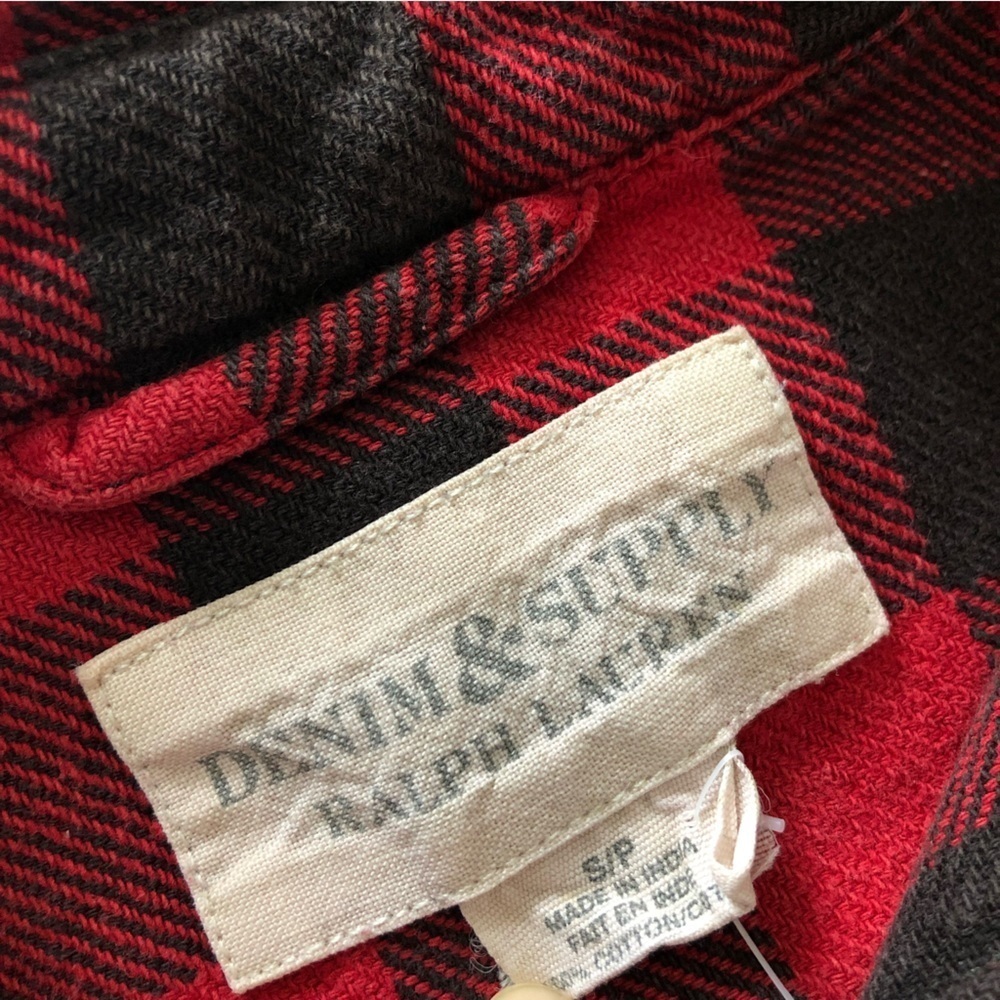 Ralph Lauren Denim & Supply Buffalo Check Flannel Shirt - Picture 4 of 10